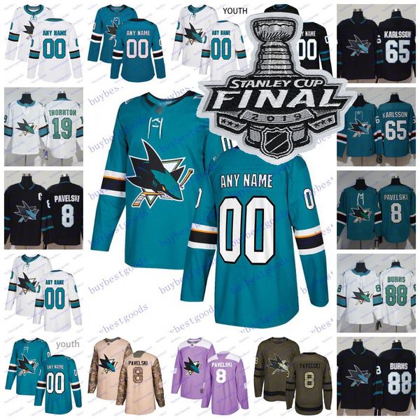 

custom san jose sharks martin jones brenden dillon timo meier evander kane marc-edouard vlasic tomas hockey jerseys men women youth kids, Black;red