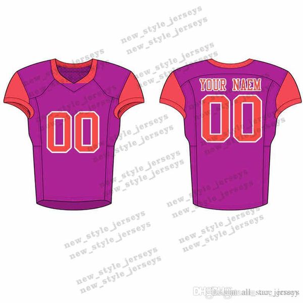 

42men 2019 youth football jerseys army green wine red embroidery logos stitched custom any name any number jerseys, Black;red