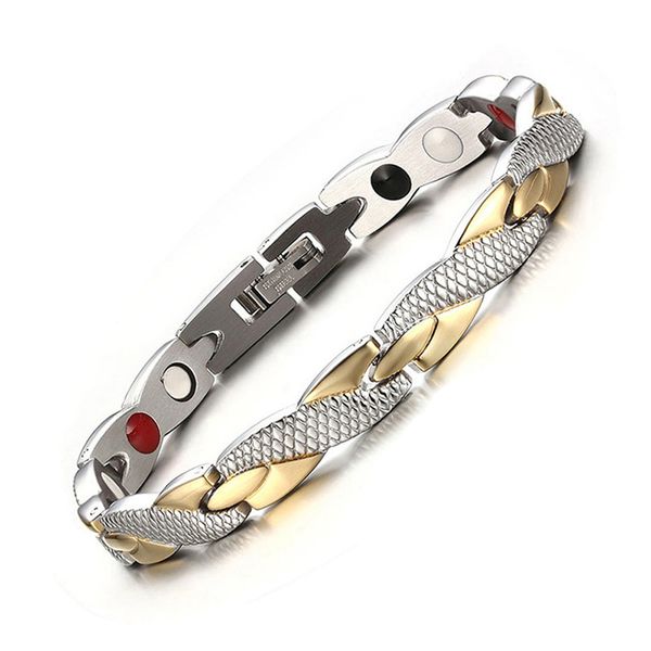 

metal healthcare bracelets for women men fashion magnetic bracelet bangles jewelry gift homme femme charm bracelet, Black
