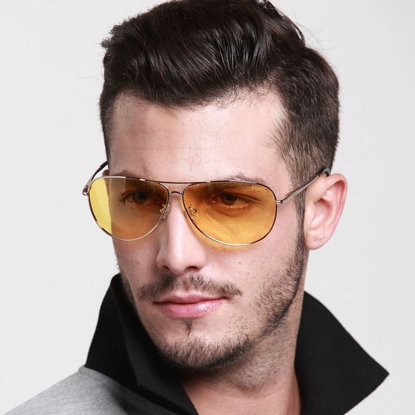 

men's driving glasses night vision goggles outdoor women polarized eyeglasses yellow lens uv400 sunglasses, White;black