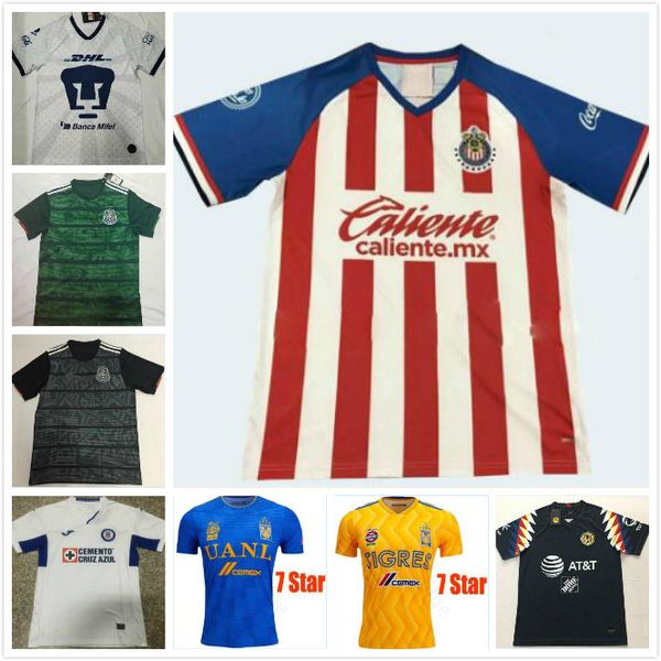 

dhl free 2020 америка liga mx 20 monterrey chivas 2019 гвадалахара тигрес uanl футбол джерси 20 19 клуб вратарь вороны футбол рубашка, Black;yellow