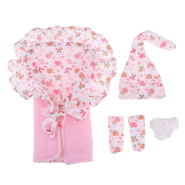 

cotton hat blanket underpants set for 26-28cm newborn baby doll clothes accs