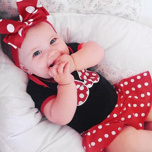 

baby girls dress kids mini mouse costume red polka dot toddler birthday party clothes princess summer dresses for baby, Red;yellow