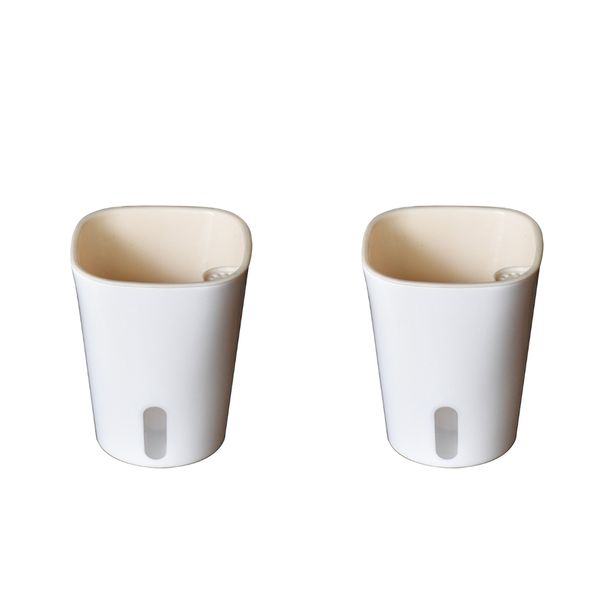 

set of 2 self watering planter decorative flowers pots for succulents herbs