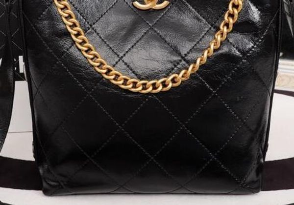 

2018 autumn and winter new ingle houlder lant bucket retro de ign diamond check ize medium