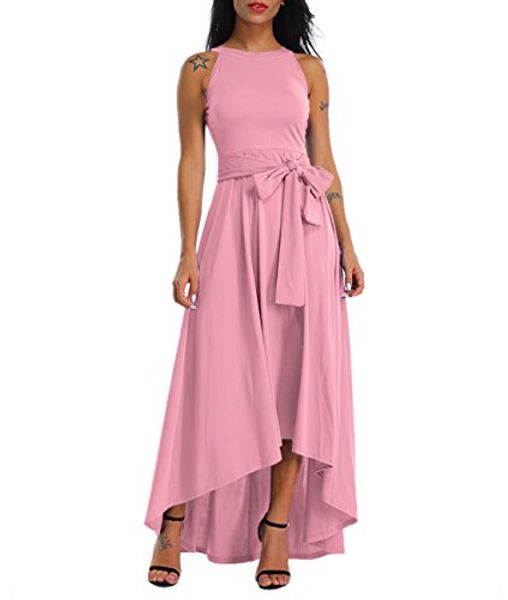 

xakalaka women's elegant plus size long formal high low dress+belt+jacket, Black;gray