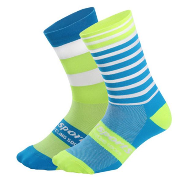 

1pair elastic compression climbing casual middle tube bicycle racing adults outdoor sports wear resistant running cycling socks, Black