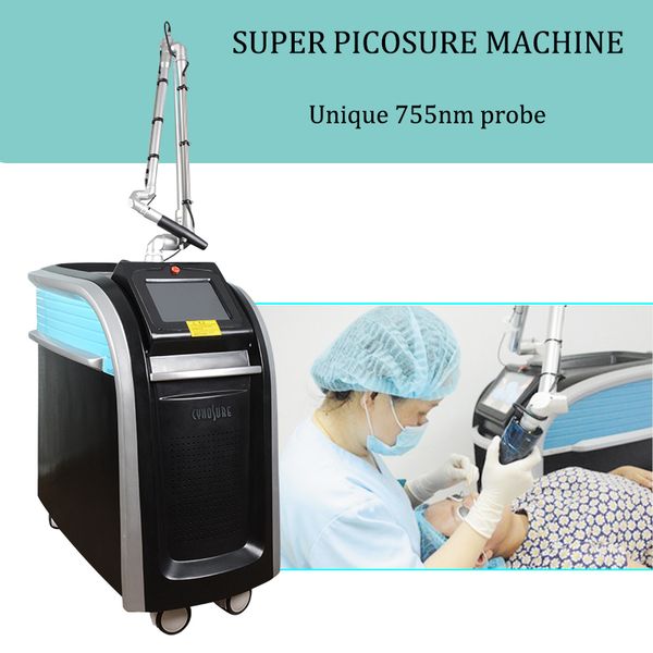 

picosure 755nm laser picosecond beauty machine pigments removal new design picosecond laser tattoo removal acne removing machine, Black