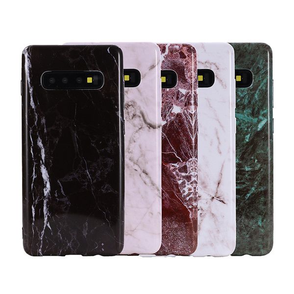

моделирование marble чехол для samsung galaxy s10 plus мода tpu anti-падения мягкий чехол для samsung smart phone бесплатная доставка