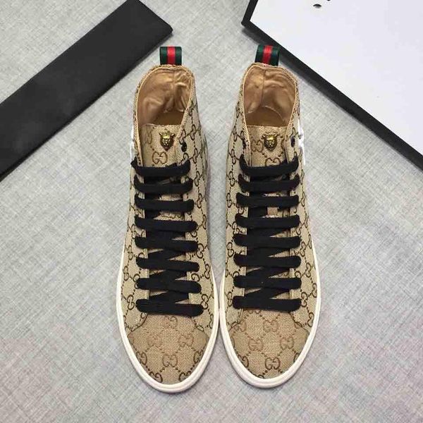 

2019 Hococal Luxury Trend мужские высокого верха обуви Женская мода Дизайн Повседневная обувь G Рельефный Размер 38-45