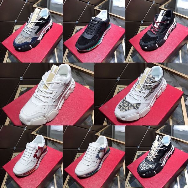 

new luxury designer men platform stock white black casual shoes shipping upper original material walking sneakers size 38-46