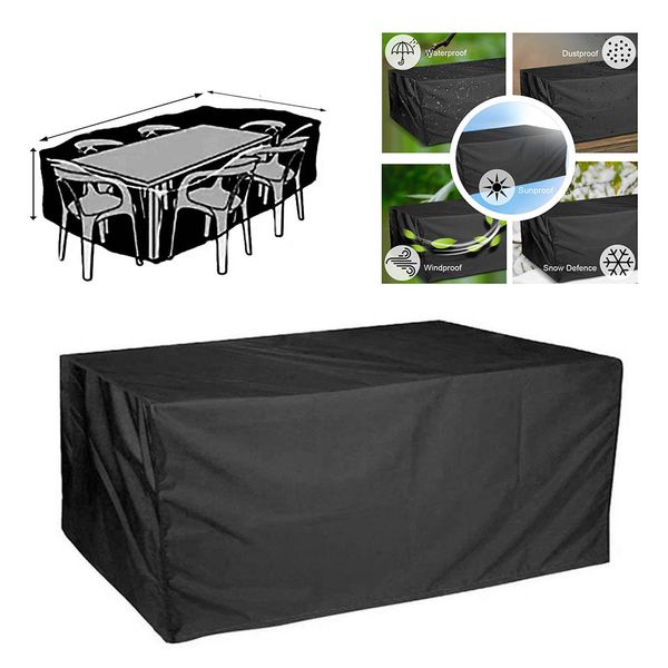 

5 sizes waterproof outdoor patio garden furniture covers rain snow chair covers sofa table chair dust proof cover