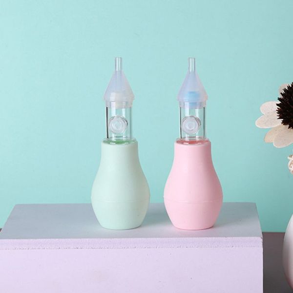 

baby anti-backflow nasal aspirator device silicone pump suction infants manual nose cleaner
