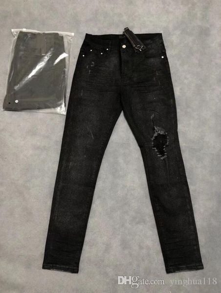 

2019 new fashion men silver flash for o201d jeans zipper hollow out biker classic easy slim straight denim trousers gold powder decorate jea