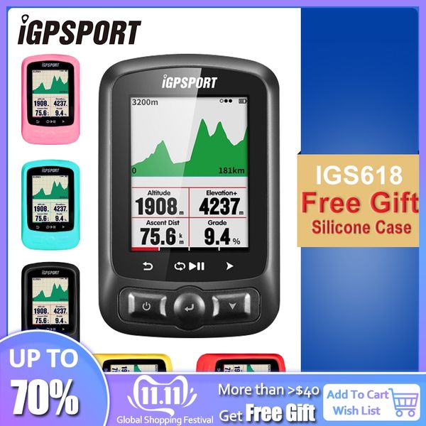 

igpsport cycling ant+ gps igs618 bike bicycle bluetooth wireless satch speedometer waterproof ipx7 bike speedometer computer