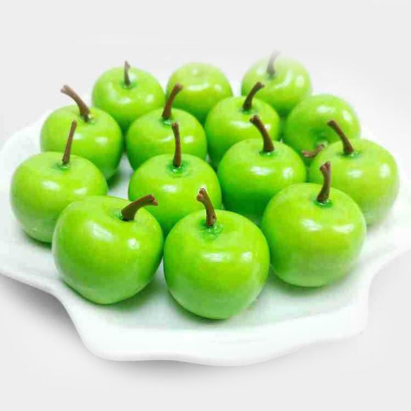 

50pcs mini apples foam artificial fruit simulation fake home wedding party decor