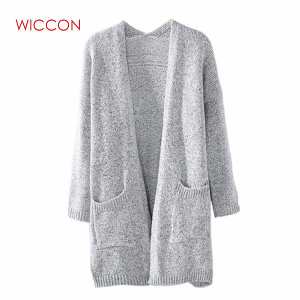 

2019 autumn winter fashion women long sleeve loose knitting cardigan sweater women knitted female cardigan pull femme, Black;brown