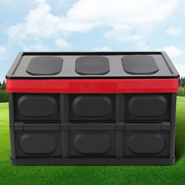 

30l large car trunk foldable car storage box organizer case plastic multifunctional suv storage box auto organizer