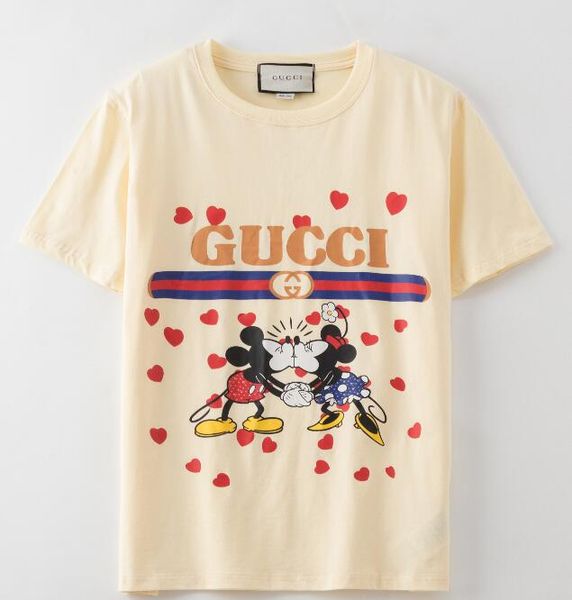 

2020 new fashion print t-shirt summer men t-shirts women t shirt cotton short sleeve sport casual male tees, White