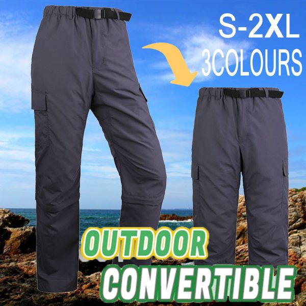 

tactical pants joggers pants men's outdoor sports quick-drying detachable windproof ultra-light pantalones hombre, Black