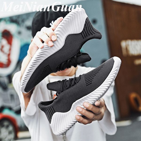

autumn men's sneaker light soft running shoes man plus size sports shoes men lace up platform shoe flat male jogging footwear b3