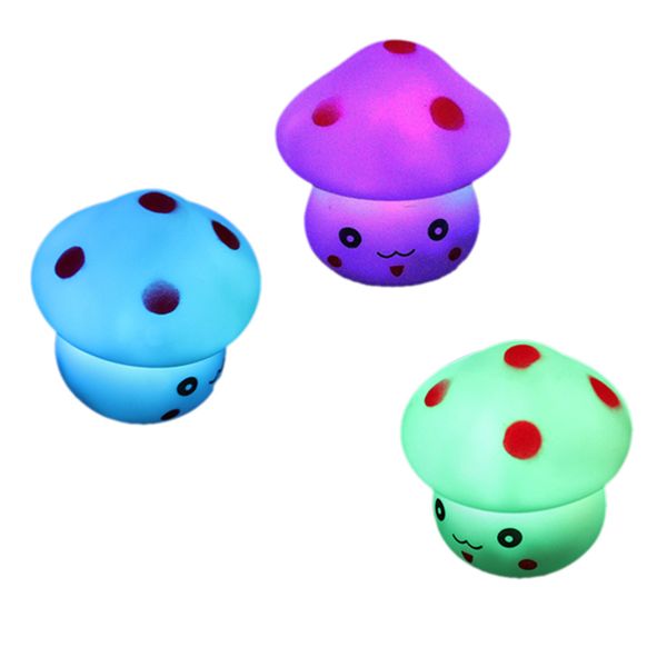 

mushroom shaped led novelty lamp night light colorful changing colors clh for children gift bedroom decoration