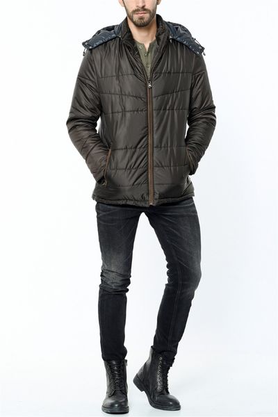 

m8623 dewberry coat -коричневым, Black;brown