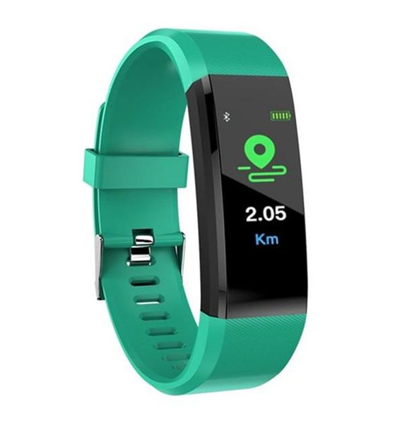 

ID115 plus Smart Bracelet Fitness Tracker Step Counter Activity Monitor Band Heart Rate Blood Pressure Monitor Wristband for Iphone Android