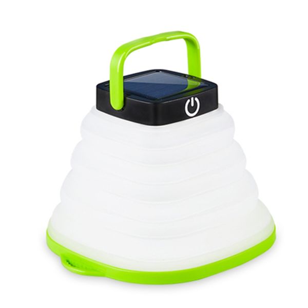 

solar retractable folding led light inflatable tent colorful camping lamp