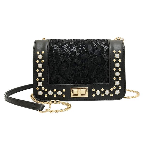 

luxury women's handbags pu fashion bag with diamonds lace shoulder bag messenger casual crossbody