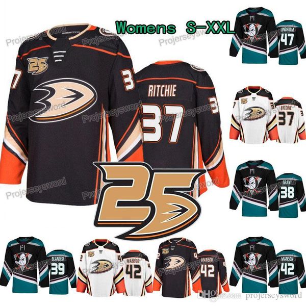 

Women 25th Anniversary 37 Nick Ritchie Anaheim Ducks Jersey 38 Derek Grant 42 Josh Manson 43 Steve Oleksy 47 Hampus Lindholm Isac Lundestrom