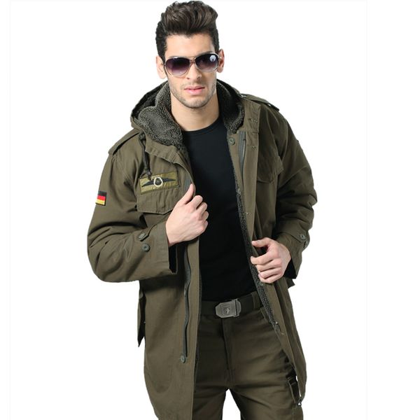 

detachable liner fleece warm coat winter outdoor training hunting hiking camping thermal hooded jacket windbreaker, Blue;black