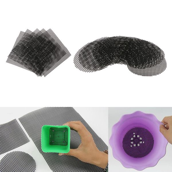 

plastic drainage mesh sheet bonsai flowerpot bottom net bug 15pcs