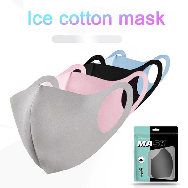 

China Mask Reusable Ice cotton Mouth Mask Cotton Blend Anti Dust And Nose Protection Face Mouth Mask Fashion For Man Woman