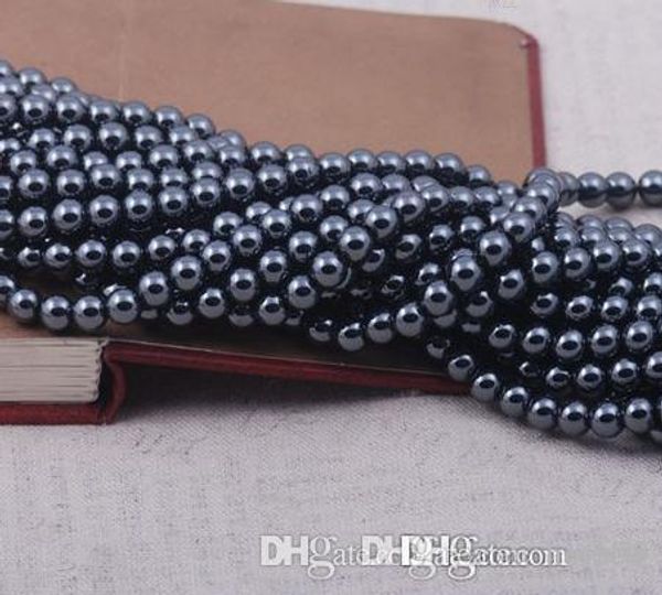 

8mm 10mm 200pcs/lot silver gold plated multicolor hematite round bead beads crystal loose ball bead crystal v6432 w62 x82