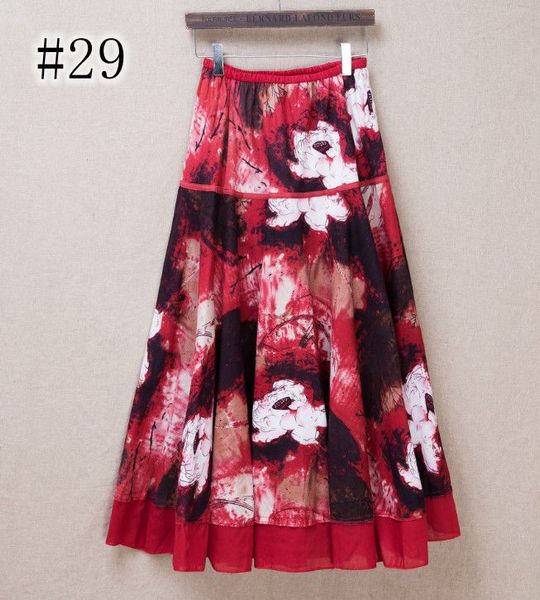 

short skirt red flower design nice for casual wear beach skirt, Black