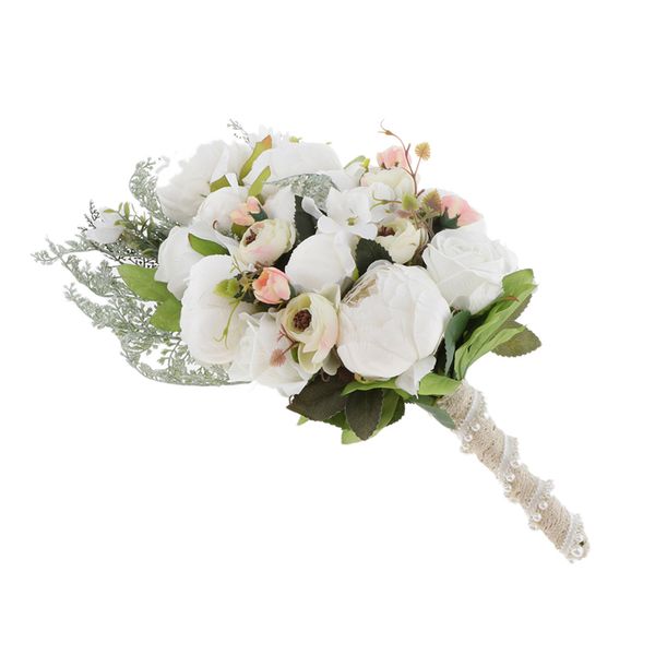 

artificial bridal bouquet wedding hand flowers home decor