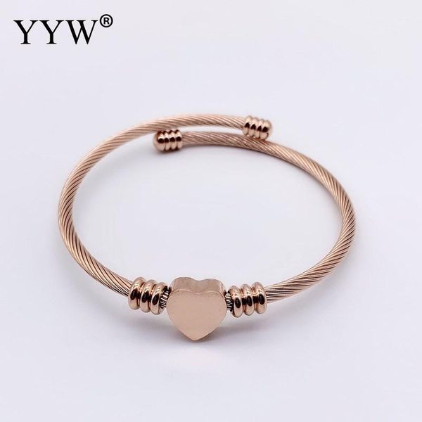 

stainless steel bangle plated fashion jewelry for woman girl circlet luxury multiple colour with love heart fashin bracelet, Black