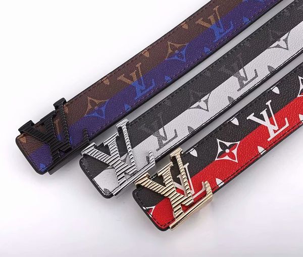 

new designer famous luxury belts men women belts male waist strap genuine leather alloy buckle belt, Black;brown