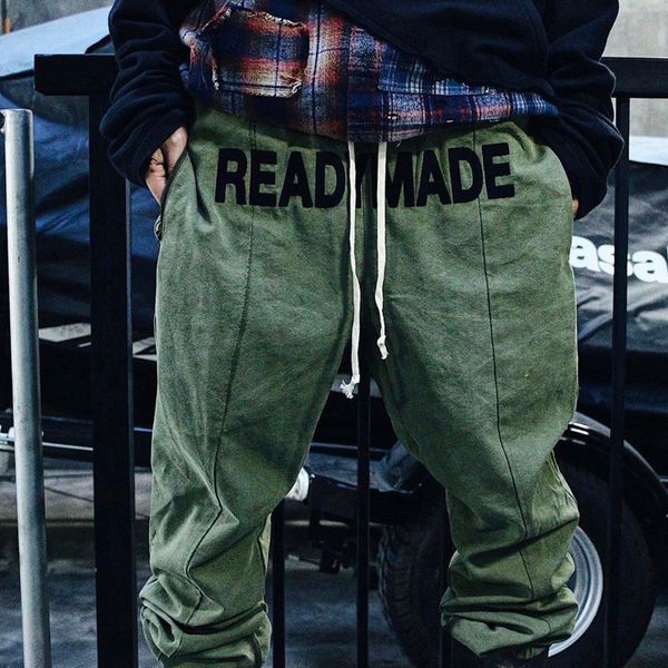 

19FW Готовые Логотип Вышивка Спортивные Штаны Женщины Мужчины Брюки На Шнурках Отк