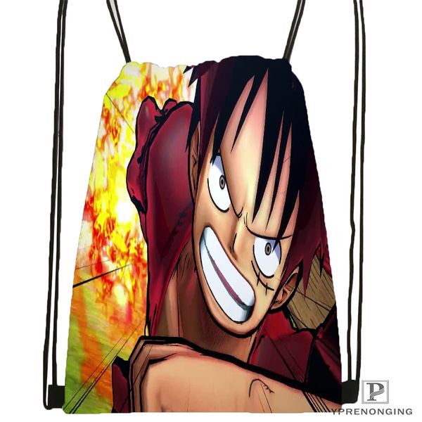 

custom one piece drawstring backpack bag cute daypack kids satchel (black back) 31x40cm#180531-04-17