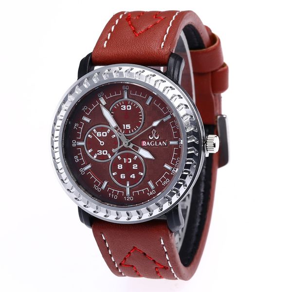 

fashion men watches male luxury quartz watch men casual slim dress sport wristwatch, Slivery;brown