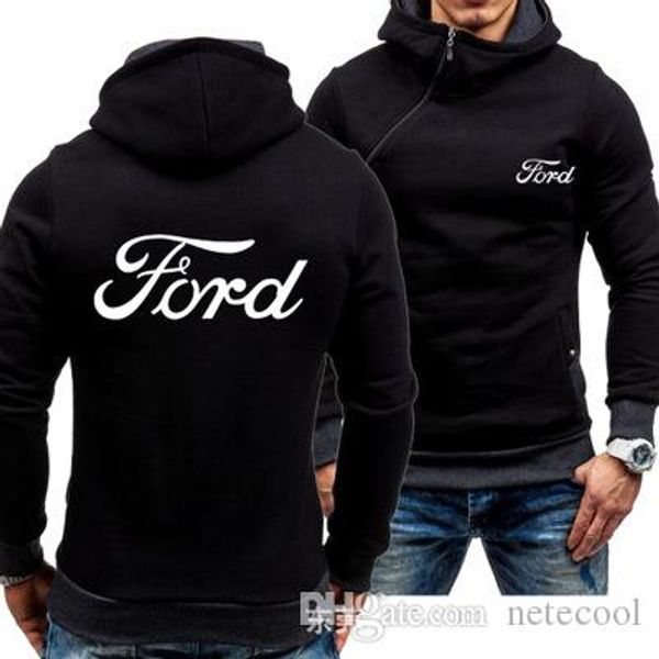 

men winter hoodies zipper spring and autumn sports leisure hip hop hoodies men's sweater plus velvet thick cardigan coat men's clo, Black