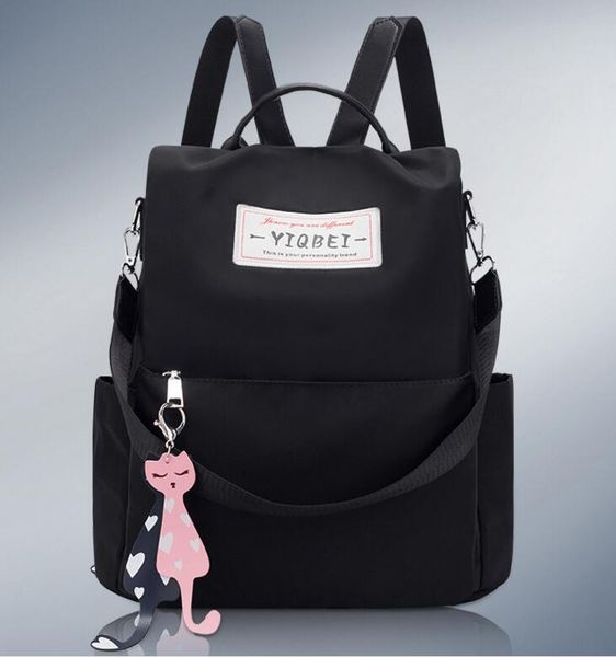 

дизайнерский модный рюкзак женские рюкзаки для девочек-подростков с двойной застежкой-молнией оксфорд ткань colleage сумки дамы путешествия