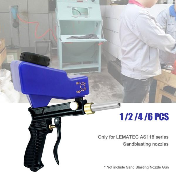 

for as118 sandblaster air gravity feed blast gun with 1/2/4/6 nozzle replaceable tips abrasive sand blasting pneumatic tools