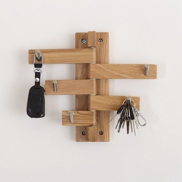 

creative oak (wall mount) hanger clothes storage hook room hook simple twist 5 hanger bathroom vintage decoration kitchen