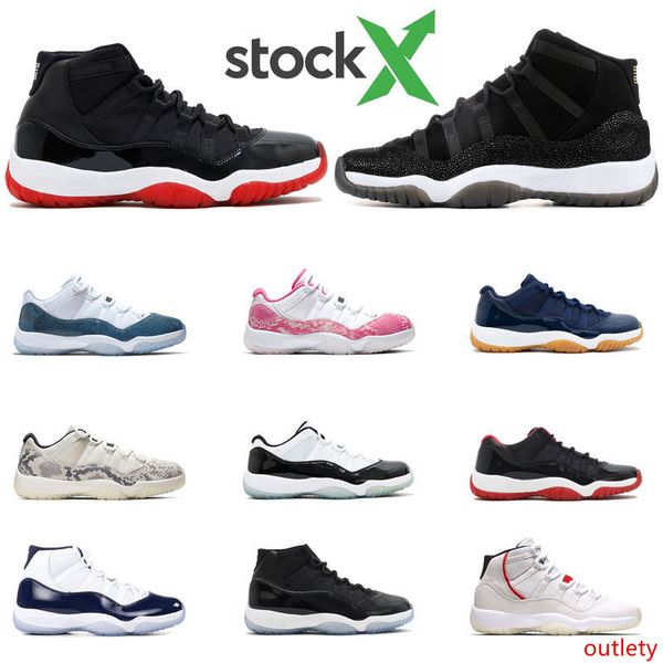 

stock x 2020 мђжка бакеболна обђв 11s bred low high light bone pink snakeskin concord navy gum женкие поѬ