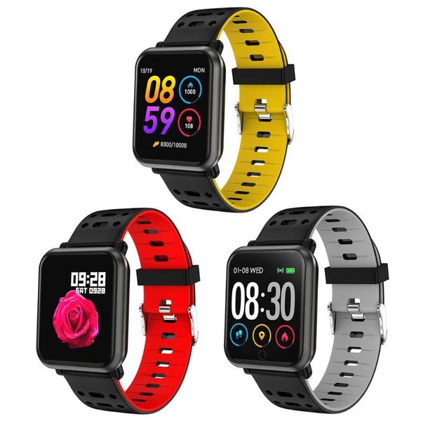

official product p11 smart watch fitness wristband metal bracelet 1.3 inch colorful ui health heart rate pk b57 fitbits xiao mi wristband 4