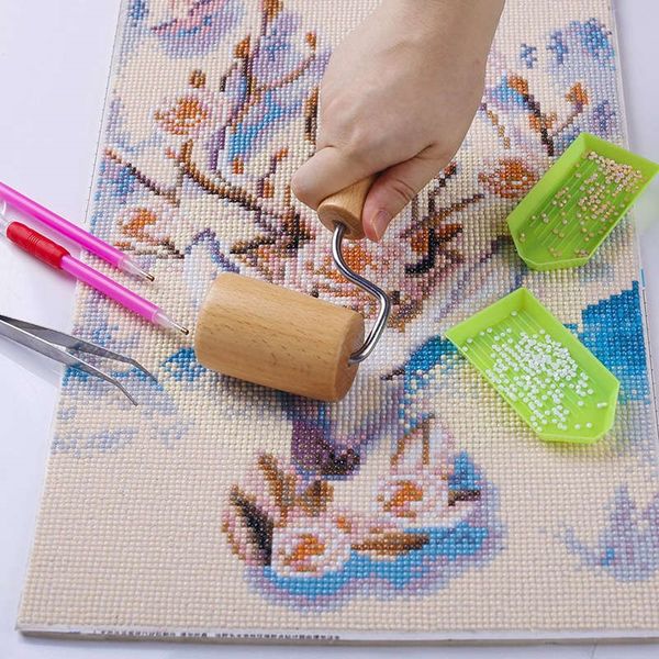 

5d diamond painting tool wooden roller, wood roller for rhinestone embroidery diy diamond painting other bakeware