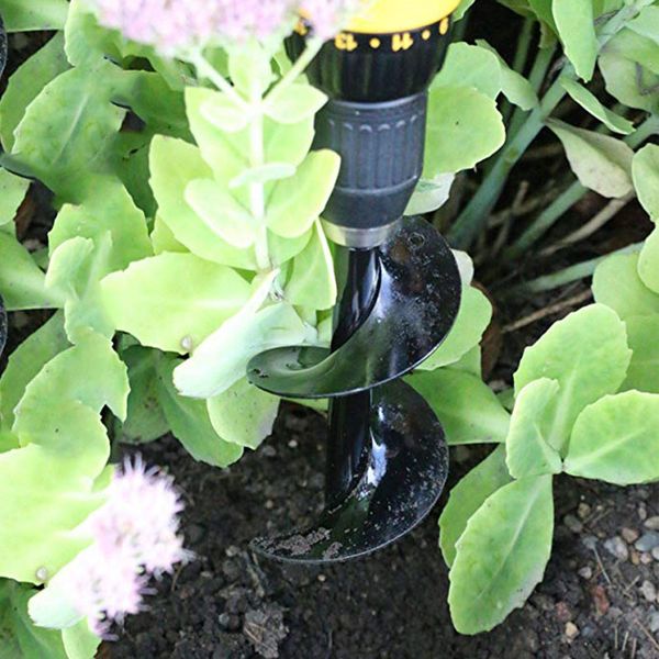 

drill for ground garden spiral hole drill planter garden auger spiral bit tariere hole planting drilling